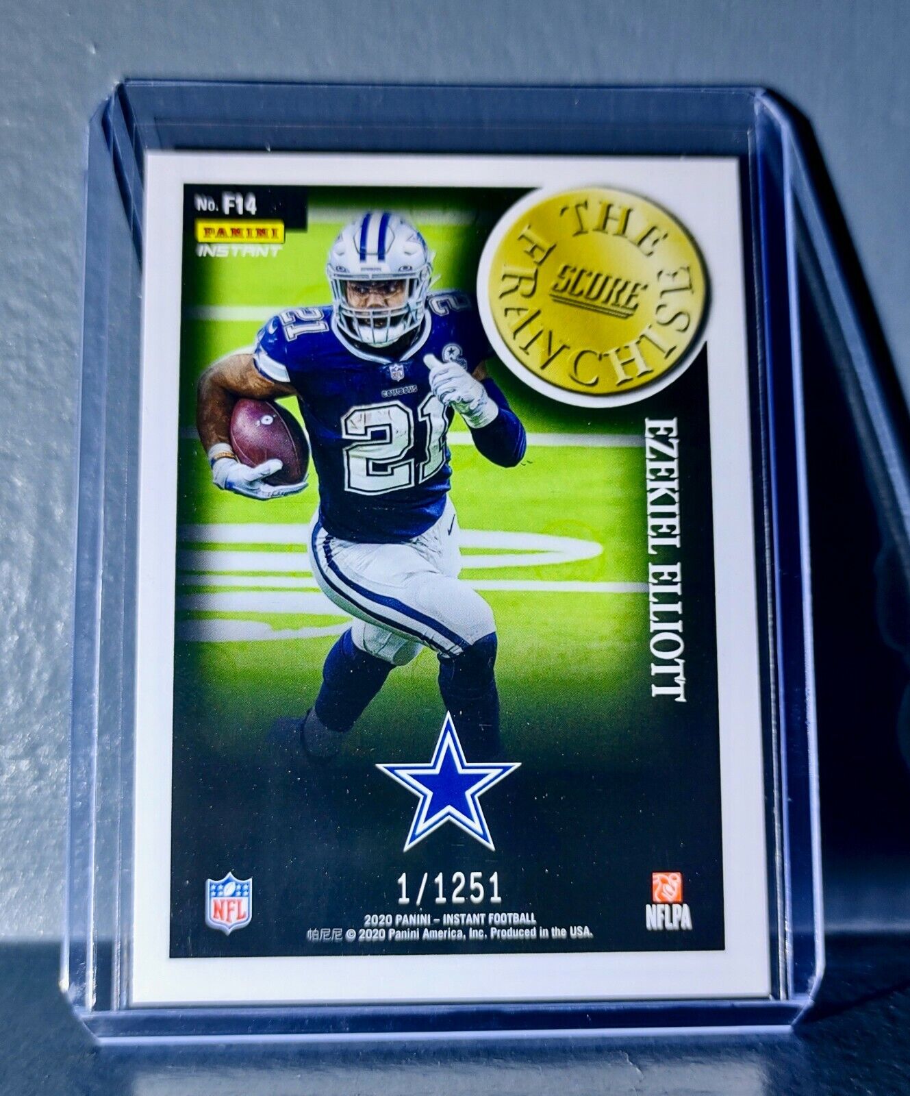 Ezekiel Elliott 2020 Panini NFL Instant Score The Franchise #14 Card 1/1251