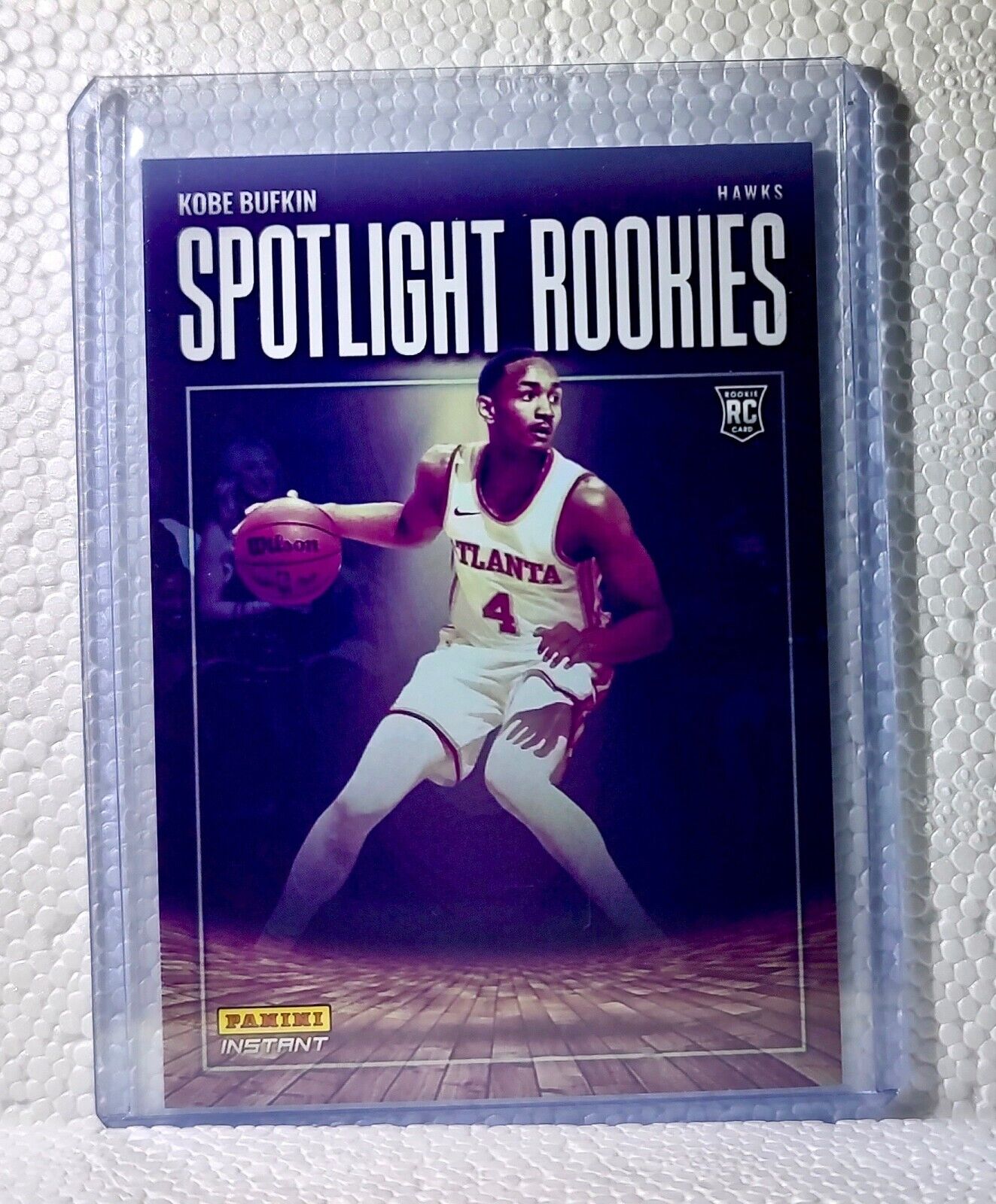 Jobe Bufkin 2023-24 Panini #15 NBA Spotlight Rookies Basketball Card Hawks 1/209