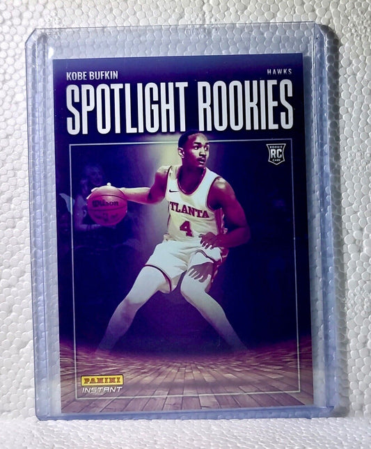 Jobe Bufkin 2023-24 Panini #15 NBA Spotlight Rookies Basketball Card Hawks 1/209