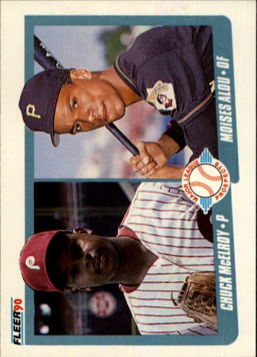 1990 Chuck McElroy / Moises Alou Fleer Baseball Card #650