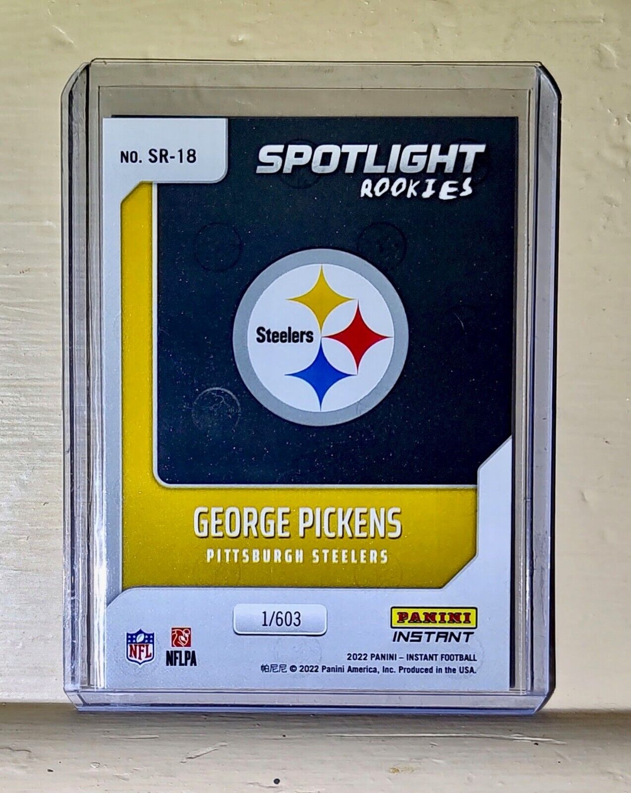 George Pickens 2022 NFL Panini #18 Spotlight Rookie Football Card 1/603