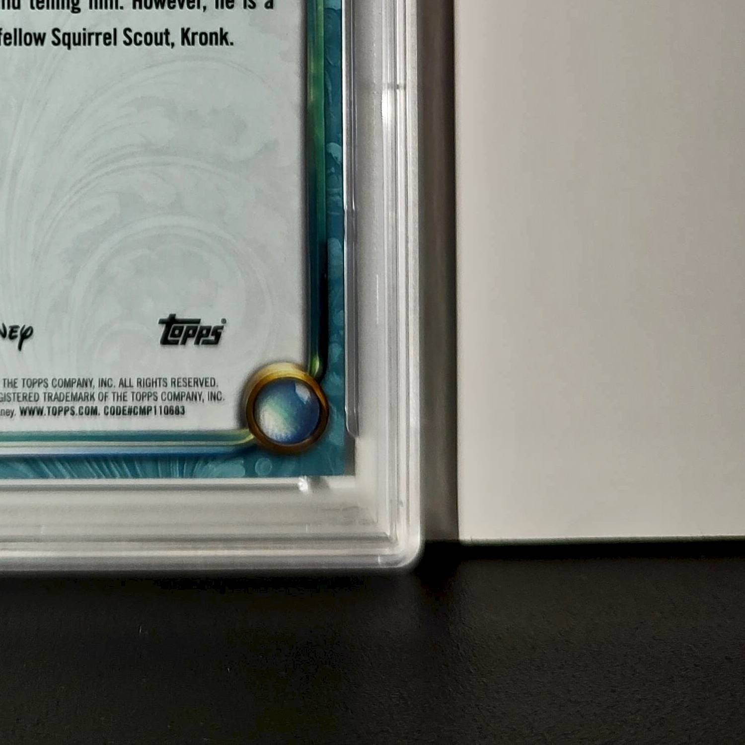 Bucky the Squirrel 2025 Topps Disney #140 Diamond The Emperor's New Groove PSA 8