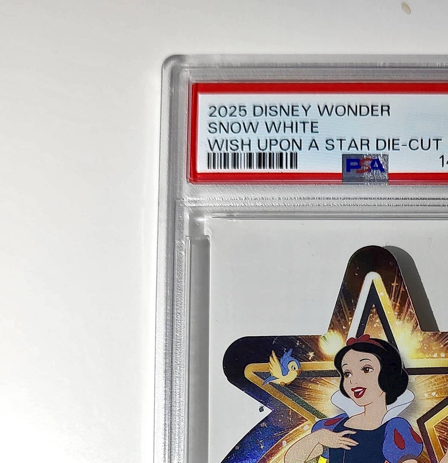 Snow White 2025 Topps Chrome Disney #W-13 Wish Upon A Star Die Cut Card PSA 9