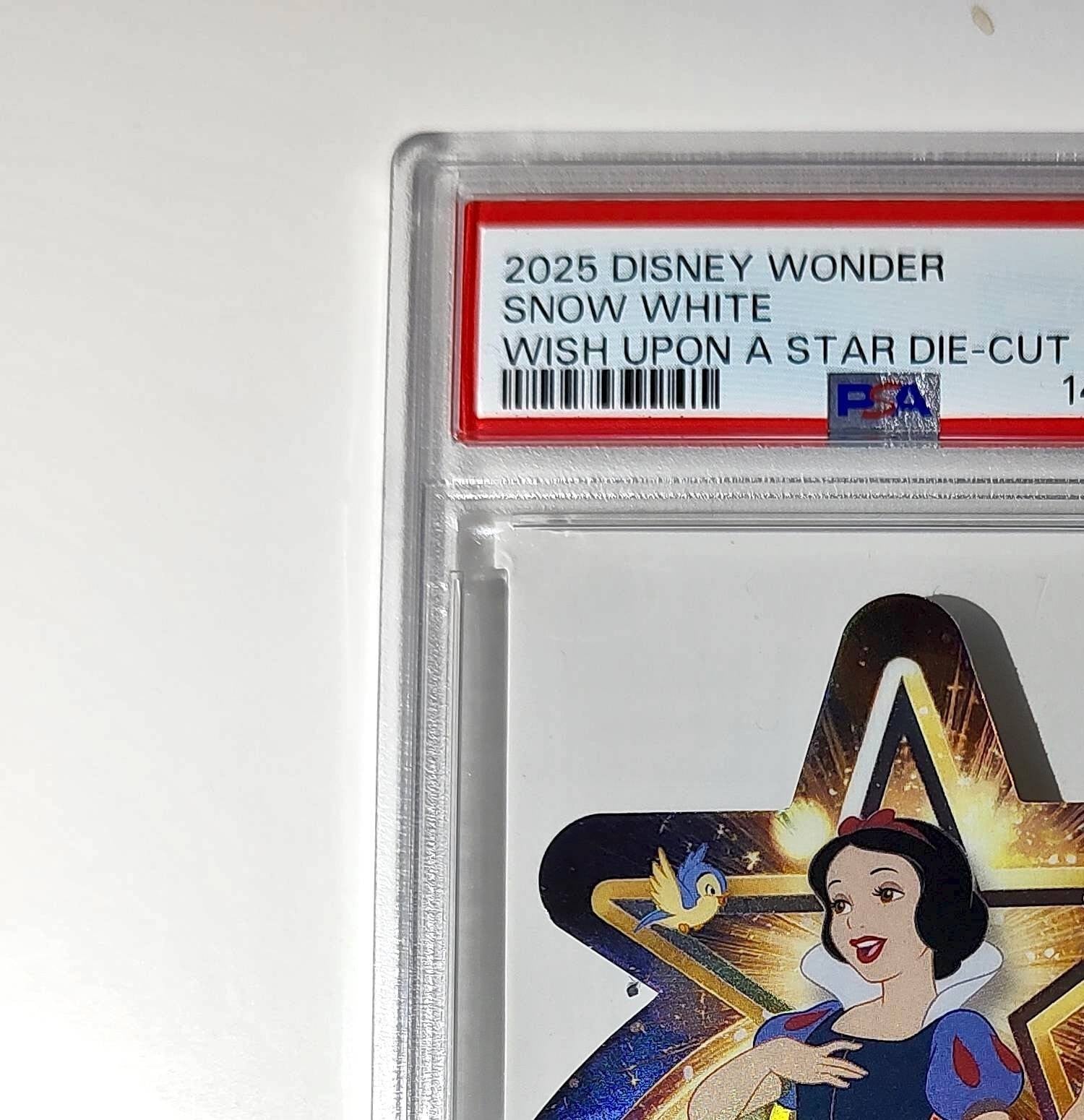 Snow White 2025 Topps Chrome Disney #W-13 Wish Upon A Star Die Cut Card PSA 9