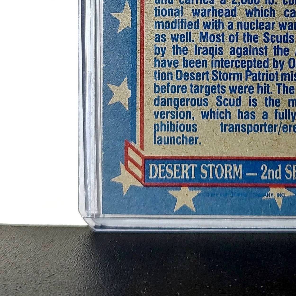 Iraq’s SCUD Missile 1991 Topps Desert Storm #101 Card