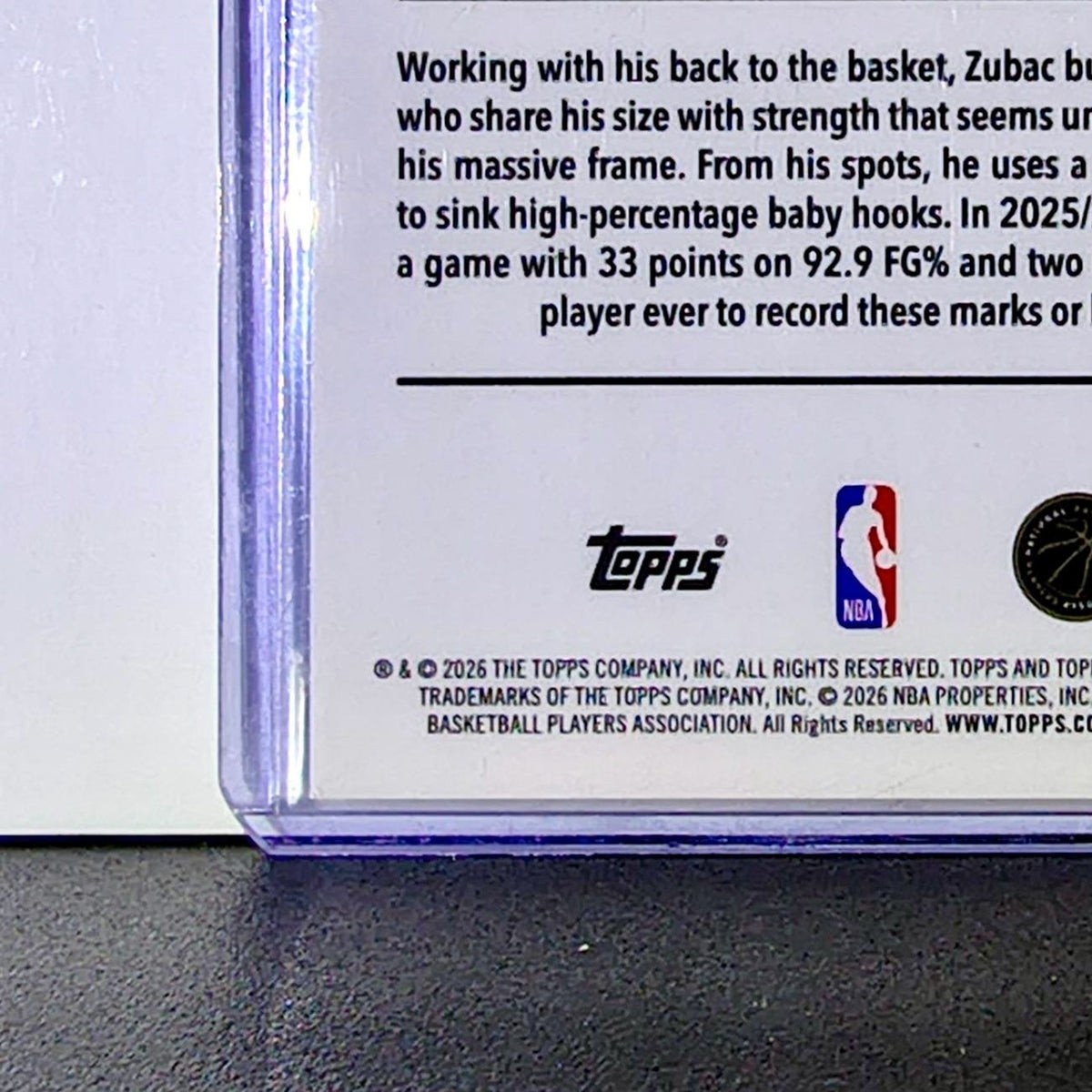 Ivica Zubac 2025-26 NBA Topps Chrome Update RayWave Refractor #37 Card