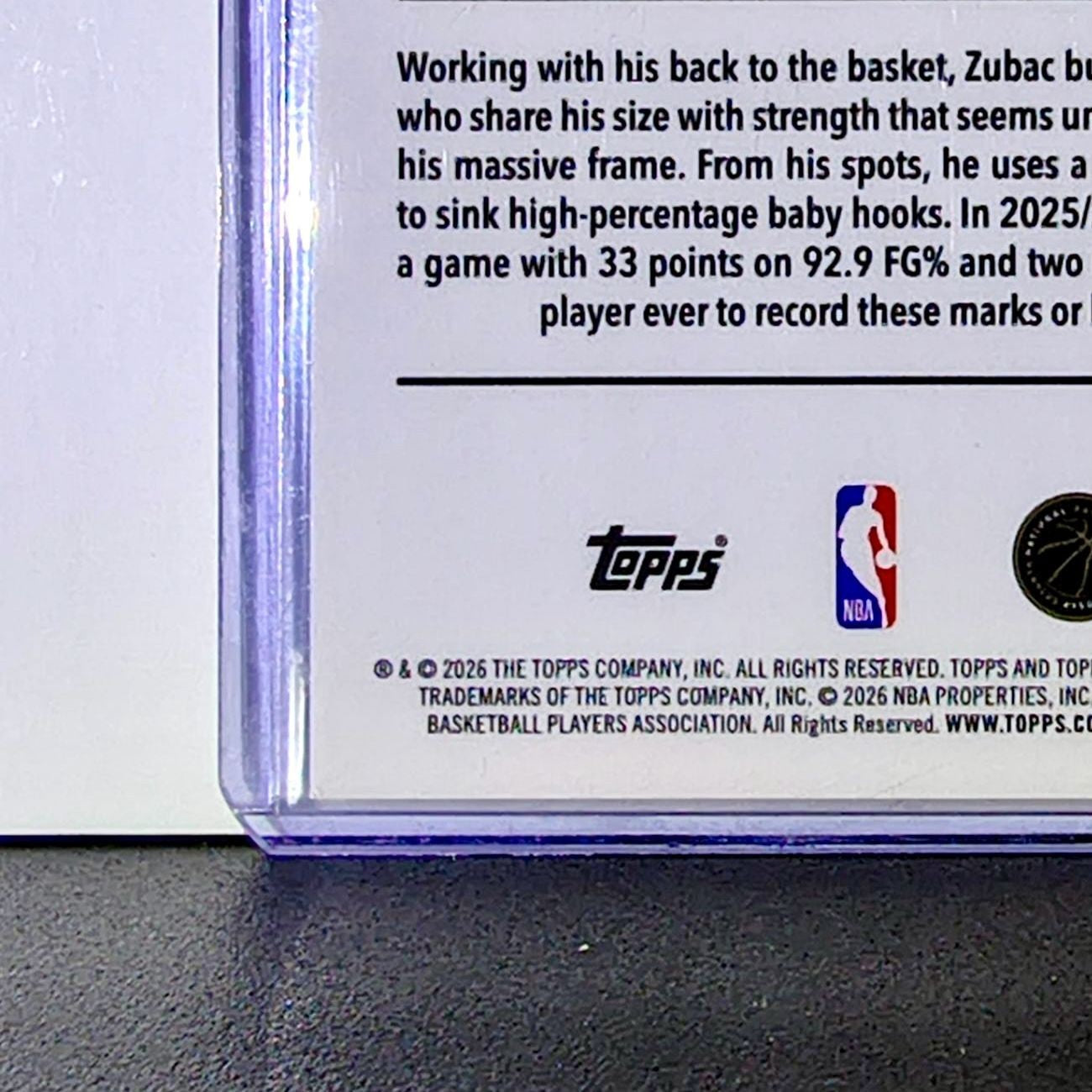 Ivica Zubac 2025-26 NBA Topps Chrome Update RayWave Refractor #37 Card