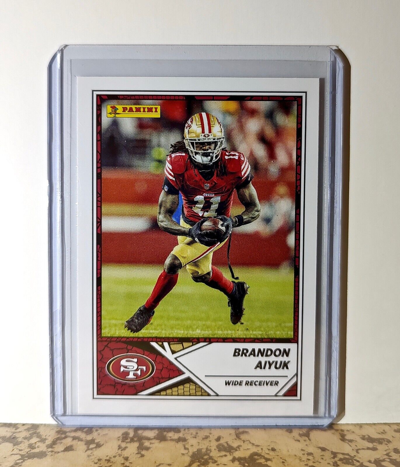 Brandon Aiyuk 2024 Panini NFL #34 Sticker Card San Francisco 49ers