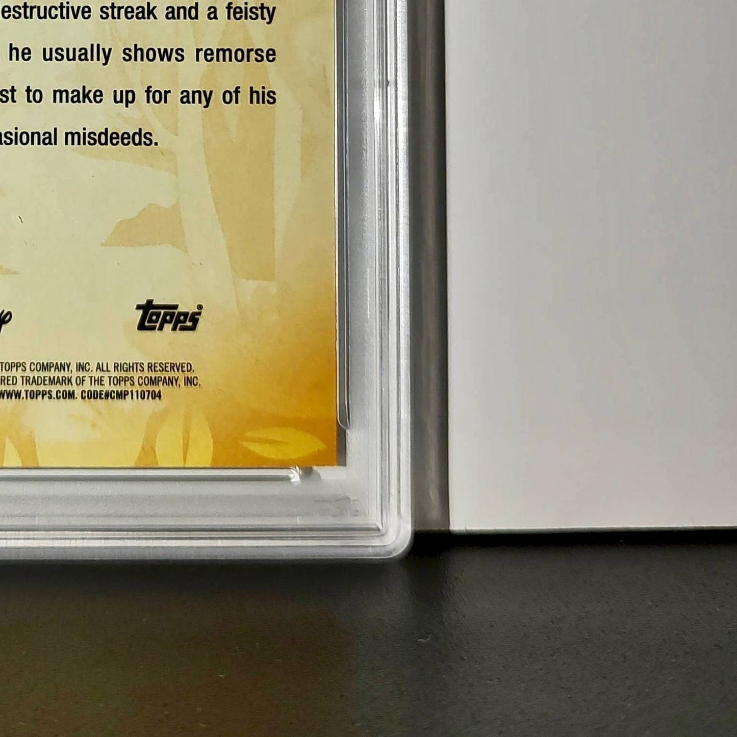 Figaro 2025 Topps Disney #FF-3 Furry Friends Card Pinocchio PSA 9