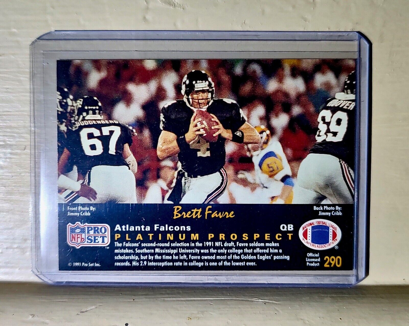 1991 Brett Favre Pro Set Football Card #290