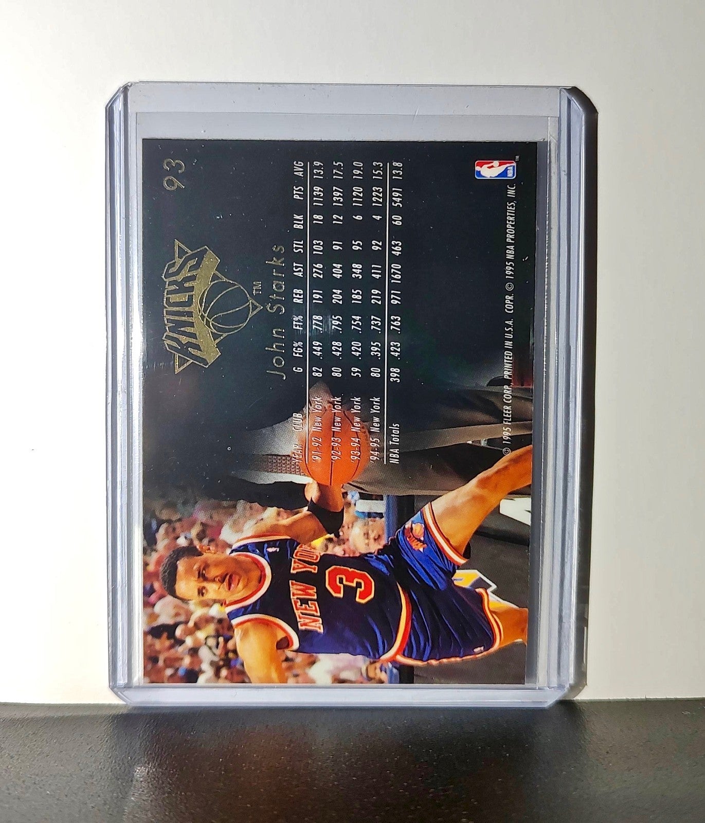 John Starks 1995-96 Flair NBA #93 Card New York Knicks