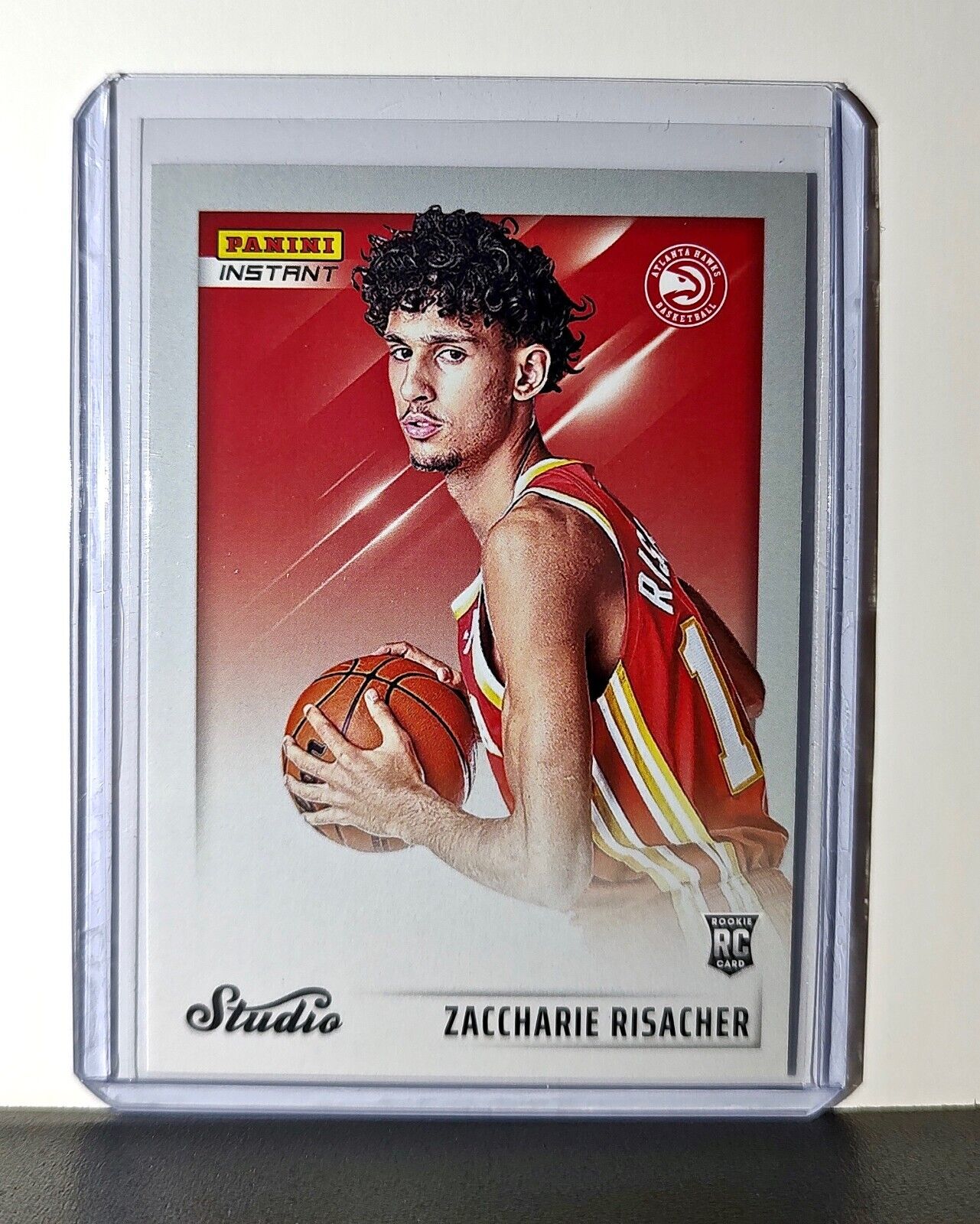 Zaccharie Risacher 2024-25 Panini NBA Studio #23 Rookie Card Atlanta Hawks 1/275