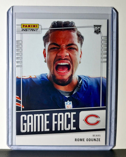 Rome Odunze 2024 Panini Game Face NFL #26 Rookie Football Card Bears 1/331