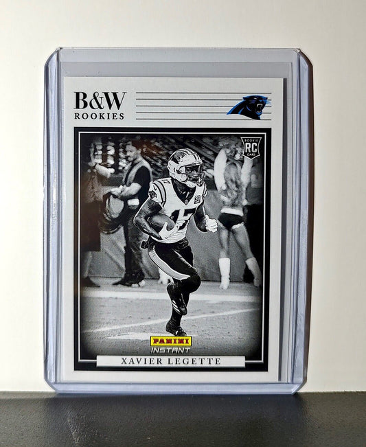 Xavier Legette 2024 Panini NFL #24 Black & White Rookies Card Panthers 1 of 680