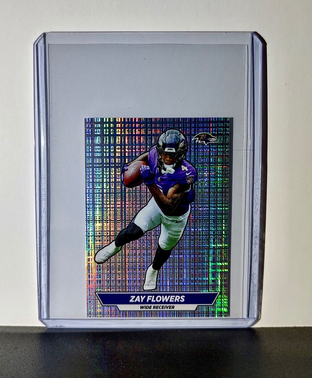 Zay Flowers 2024 Panini NFL Sticker #116 Foil Baltimore Ravens