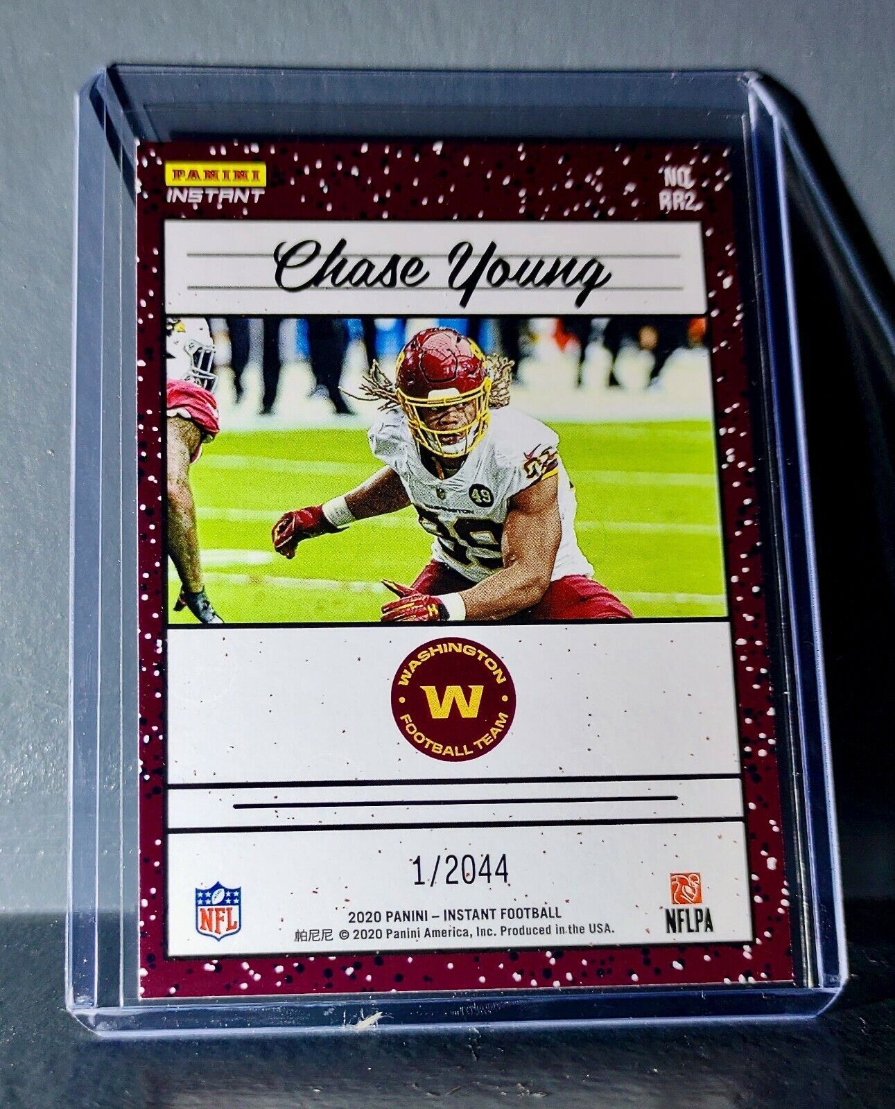 Chase Young 2020 Panini NFL Rated Rookie Retro #2 Rookie Football Card 1/2044