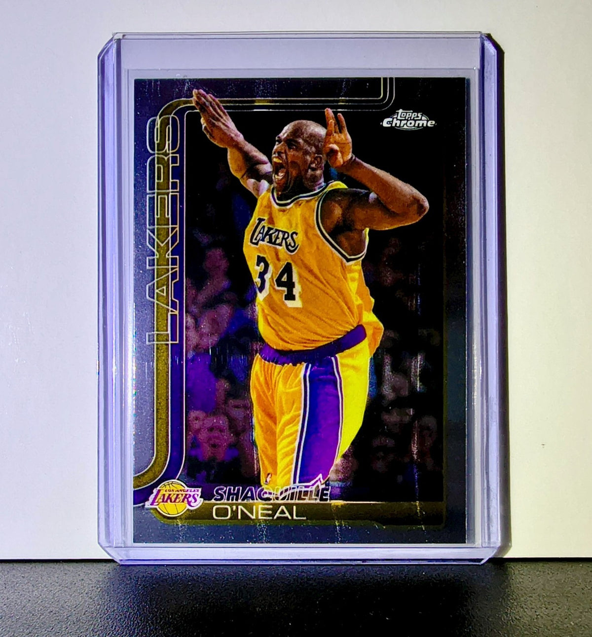 Shaquille O'Neal 2025-26 NBA Topps Chrome Update #142 Card Los Angeles Lakers