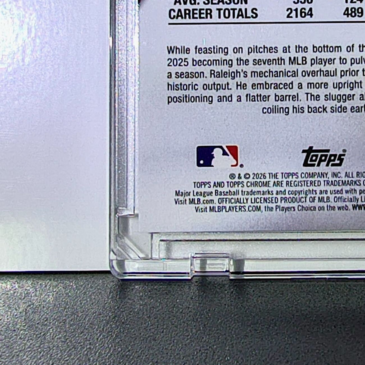 Cal Raleigh 2026 MLB Topps Chrome #WC-5 Refractor Baseball Card Seattle Mariners