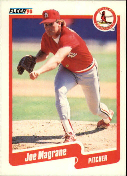 1990 Joe Magrane Fleer Baseball Card #252