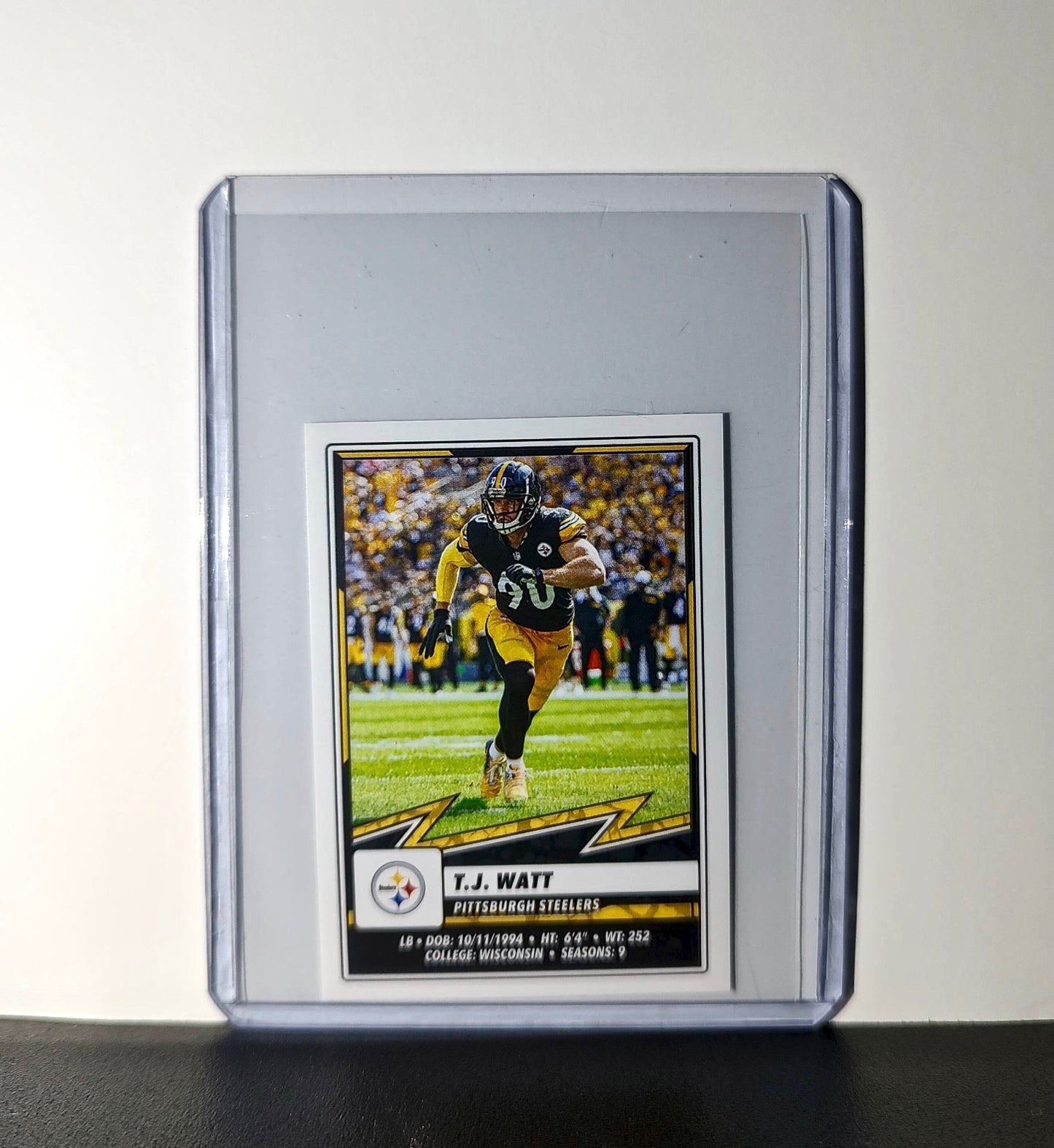 T.J. Watt 2025 Panini NFL #161 Sticker Pittsburgh Steelers