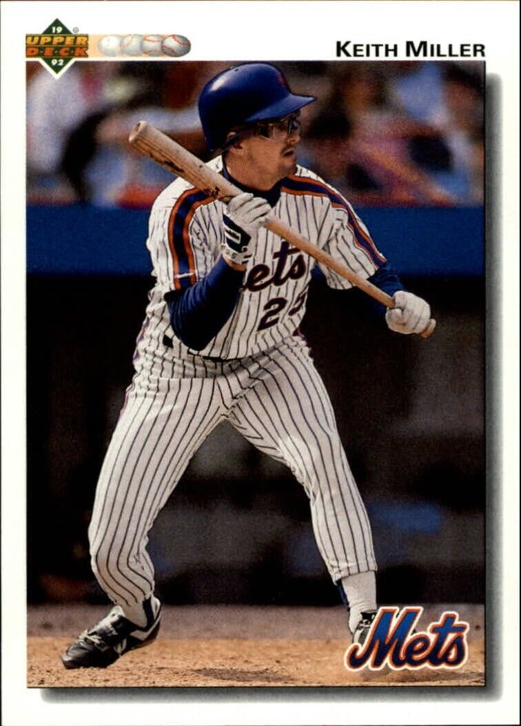 Keith Miller 1992 Upper Deck MLB #383 Baseball Card New York Mets