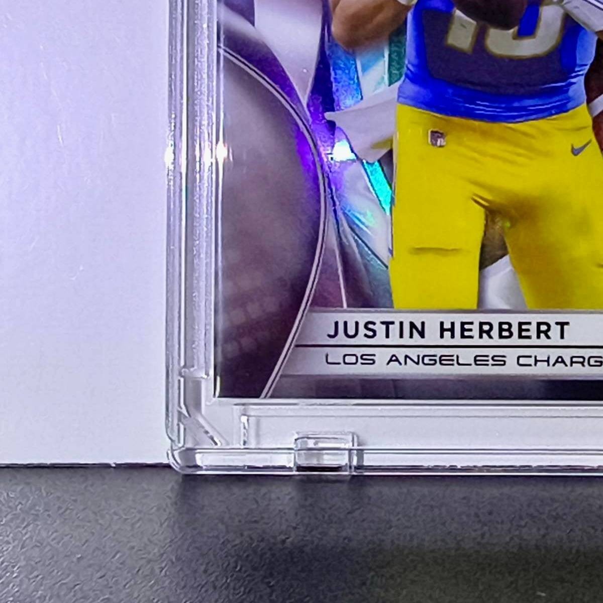 Justin Herbert 2025 NFL Topps Chrome Black #56 Silver Refractor Card 12/299