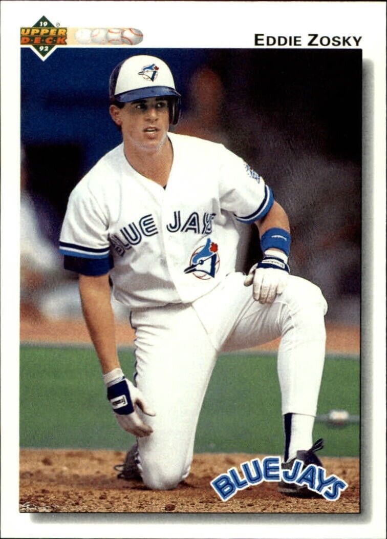 Eddie Zosky 1992 Upper Deck MLB #544 Baseball Card Toronto Blue Jays