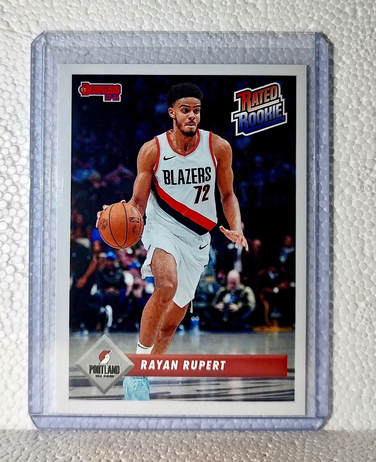 Rayan Rupert 2023-24 Panini NBA #31 Rated Rookie Retro Card Trail Blazers 1/715