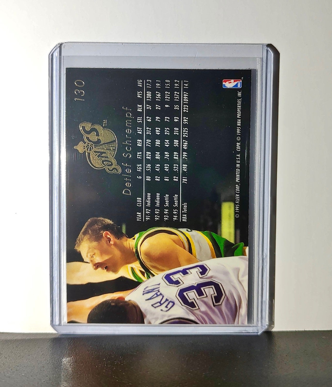 Detlef Schrempf 1995-96 Flair NBA #130 Card Seattle SuperSonics