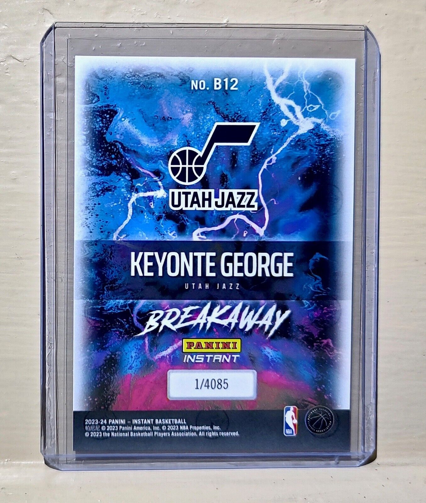 Keyonte George 2023-24 Panini NBA Breakaway Basketball #12 Rookie Card 1 of 4085