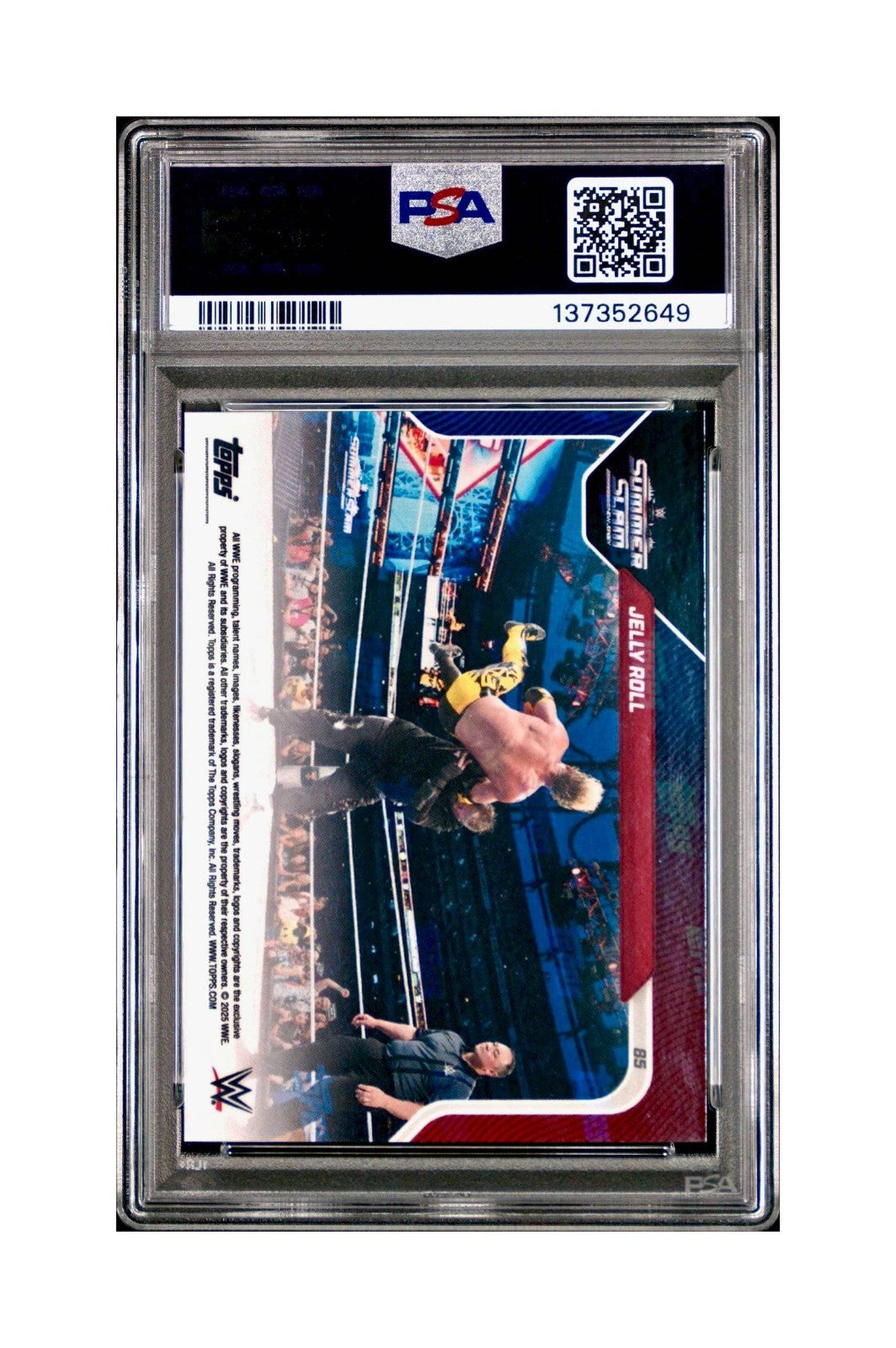 Jelly Roll 2025 Topps Now WWE #85 PSA 9 Mint