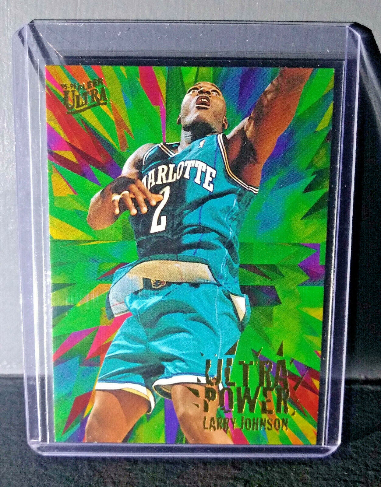 1995-96 Fleer Larry Johnson Ultra Ultra Power #3 Basketball Card