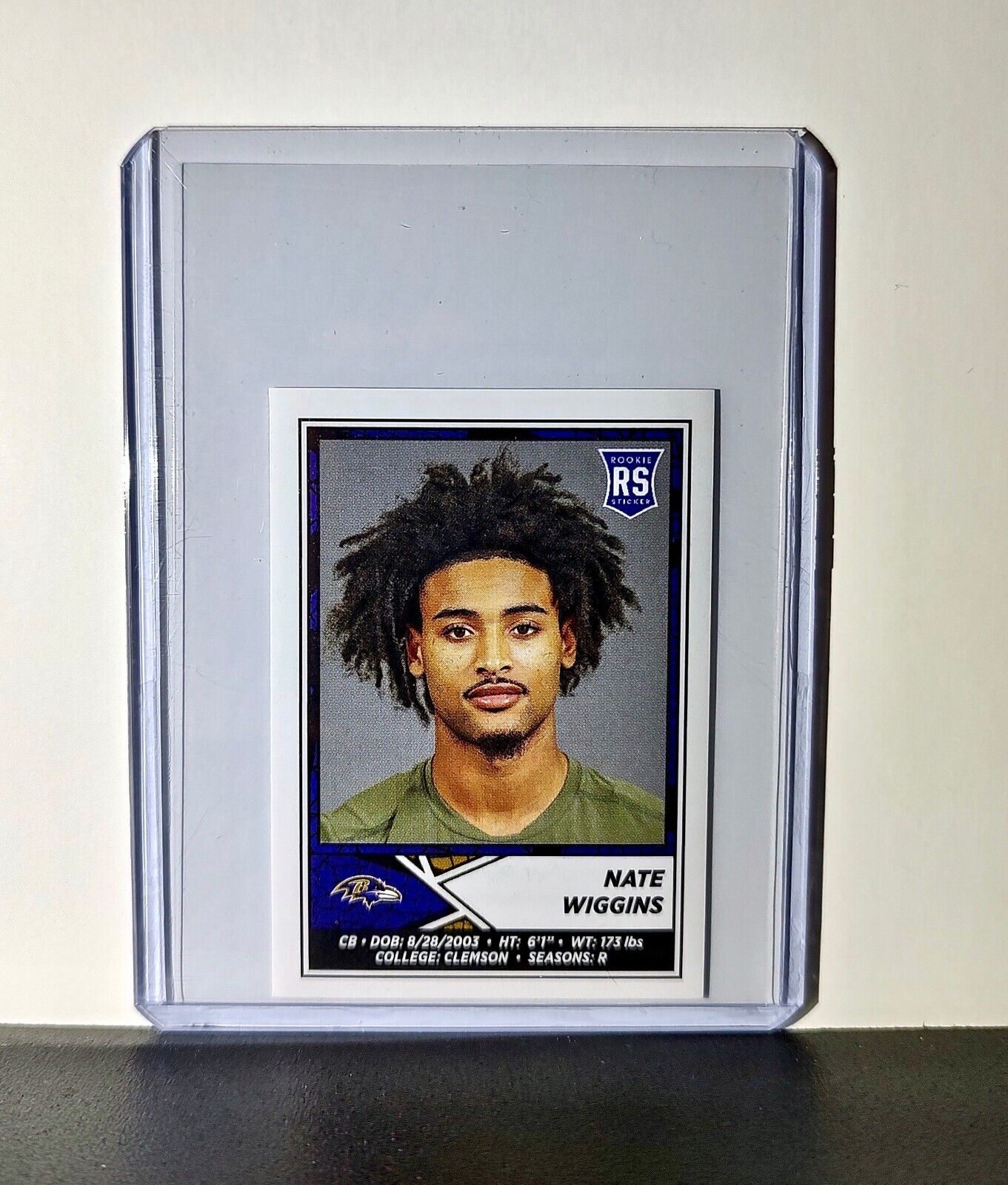 Nate Wiggins 2024 Panini NFL Sticker #111 Rookie Baltimore Ravens