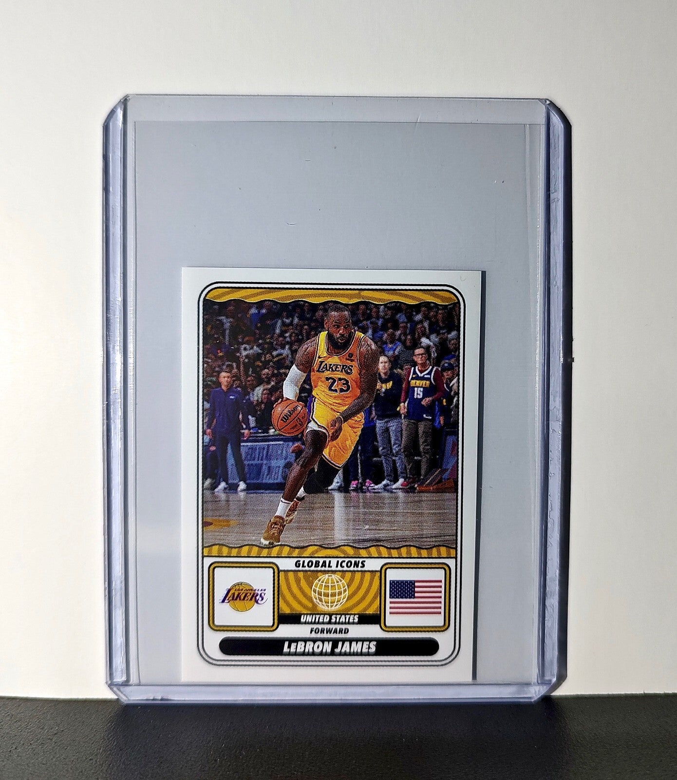 LeBron James Global Icons 2024-25 Panini NBA #77 Sticker Card Los Angeles Lakers