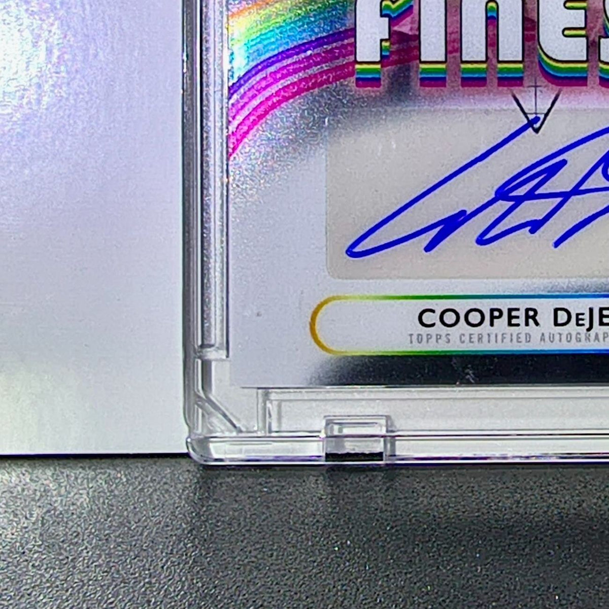 Cooper DeJean 2025 NFL Topps Finest Autograph #FA-CDJ Card Philadelphia Eagles