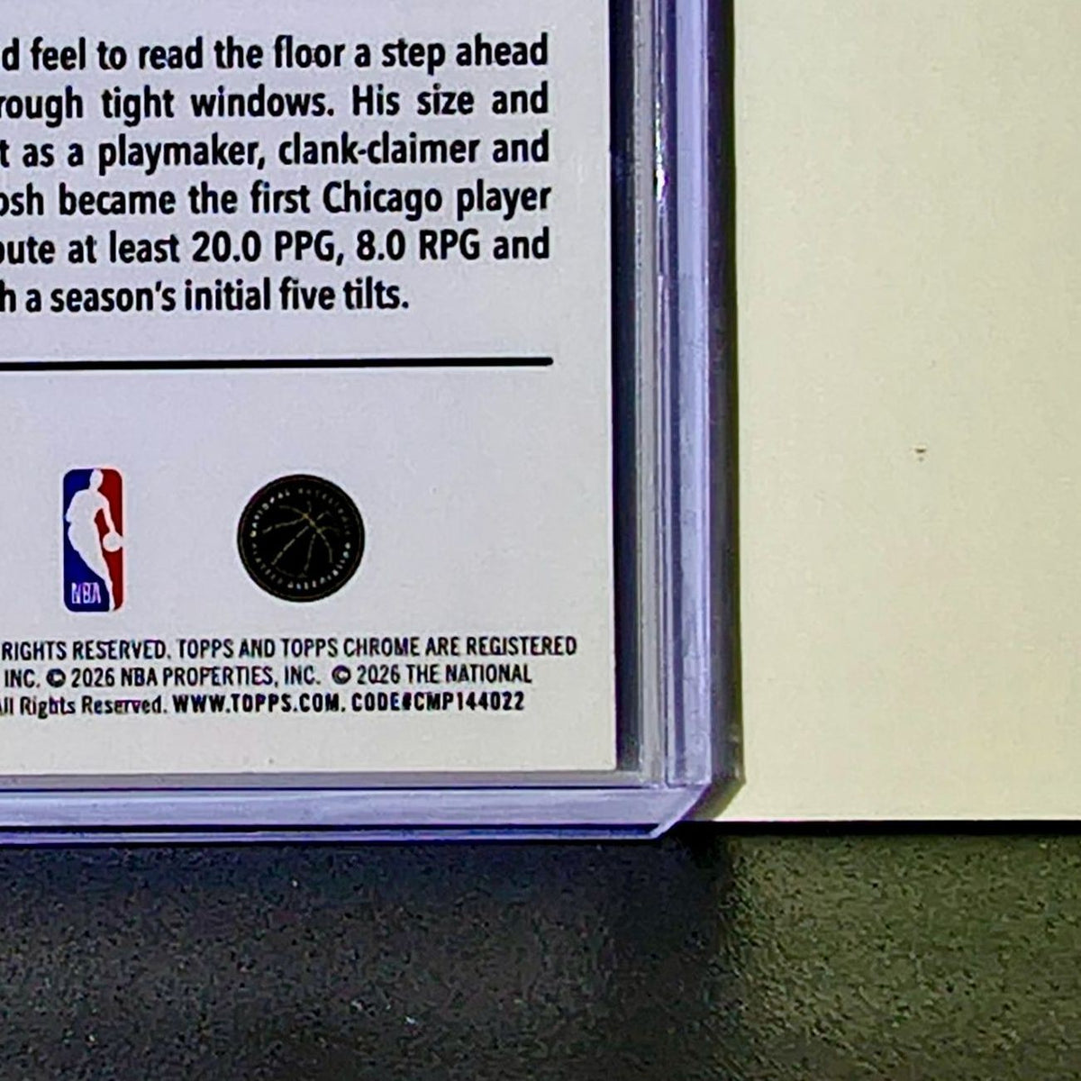Josh Giddey 2025-26 NBA Topps Chrome Update #118 Basketball Card Chicago Bulls
