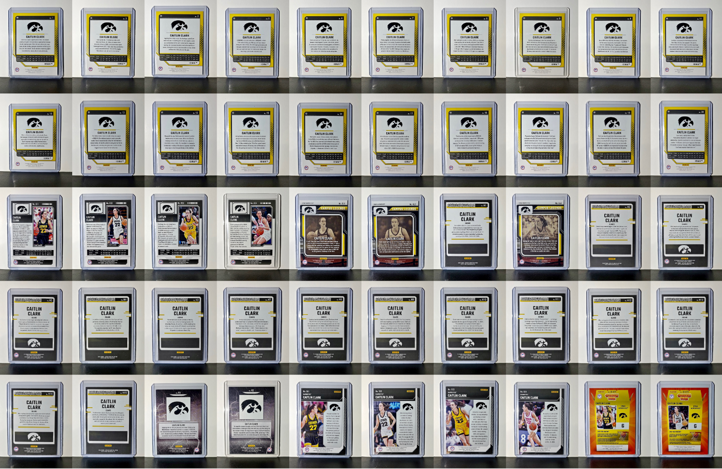 Caitlin Clark Panini Collection Set 2024 Silver Foil Variant Cards Iowa Hawkeyes