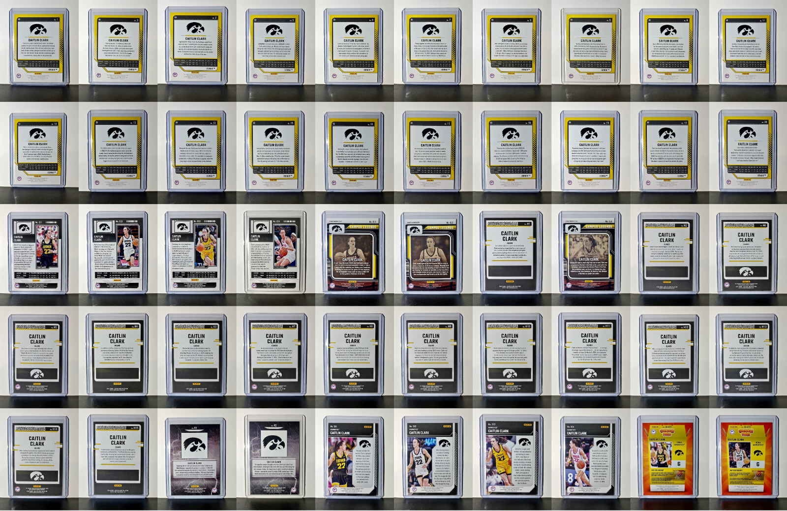 Caitlin Clark Panini Collection Set 2024 Silver Foil Variant Cards Iowa Hawkeyes