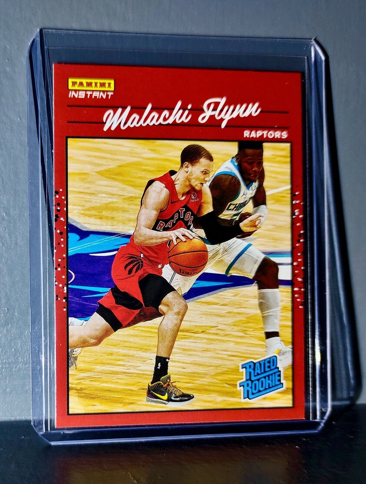 Malachi Flynn 2020-2021 Panini NBA Instant #28 Rated Rookie Retro Card 1/3558