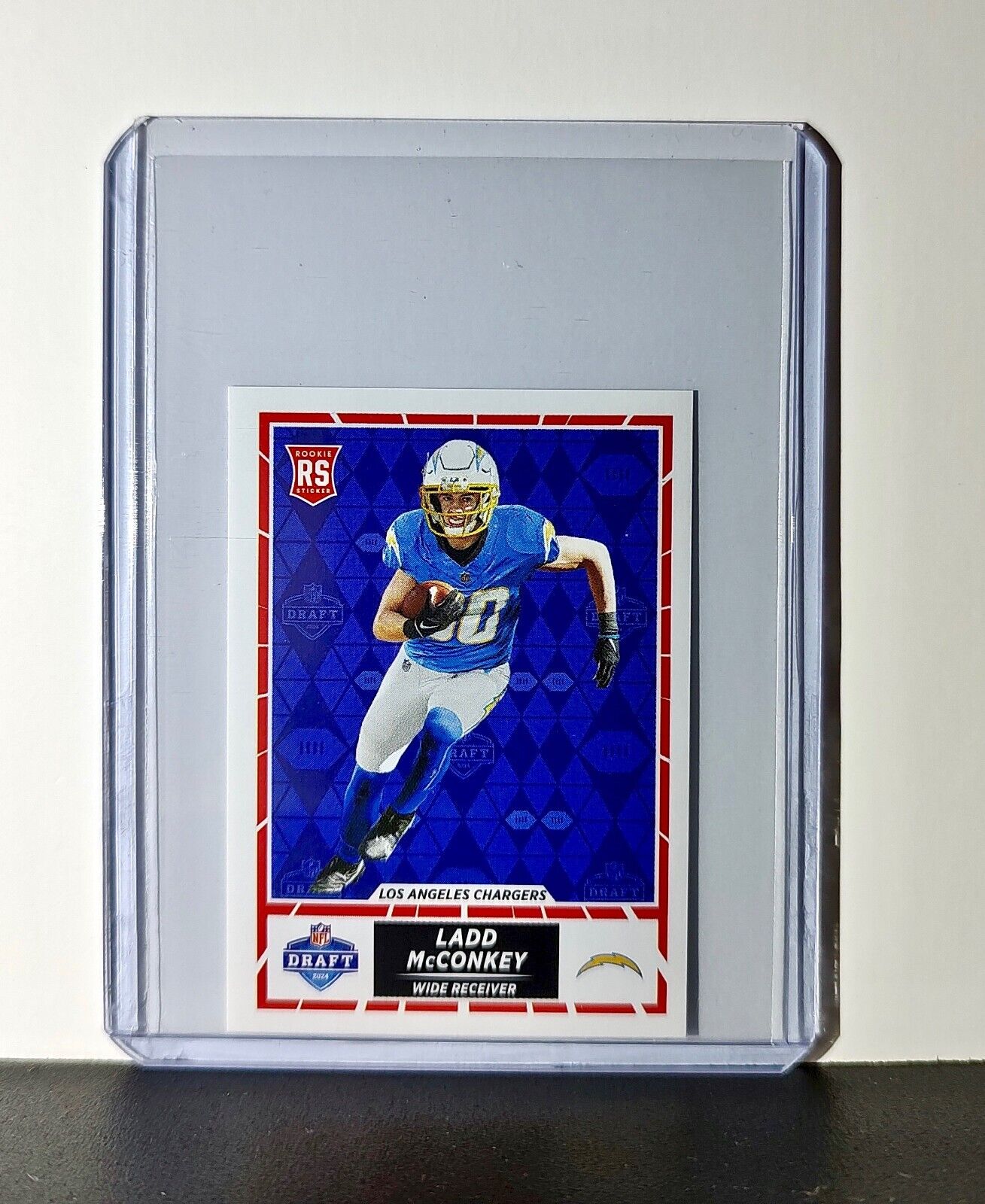 Ladd McConkey Rookie 2024 Panini NFL Sticker #560 NFL Draft Los Angeles Chargers