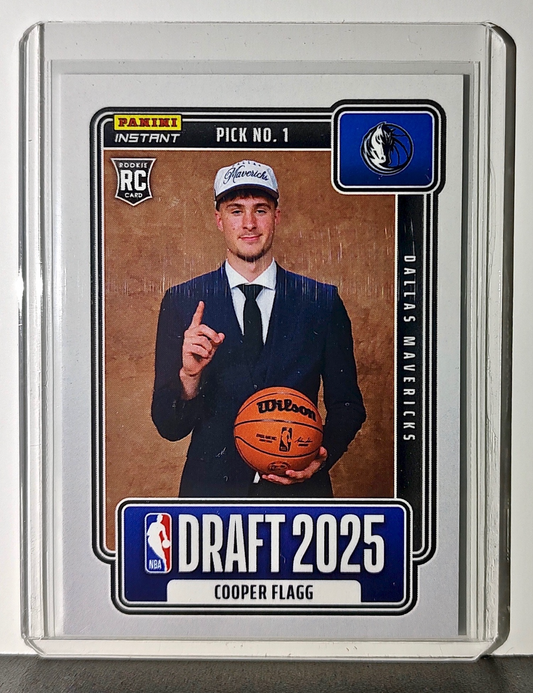 Cooper Flagg Rookie 2025-26 Panini NBA #1 Draft Night Card Dallas Mavericks