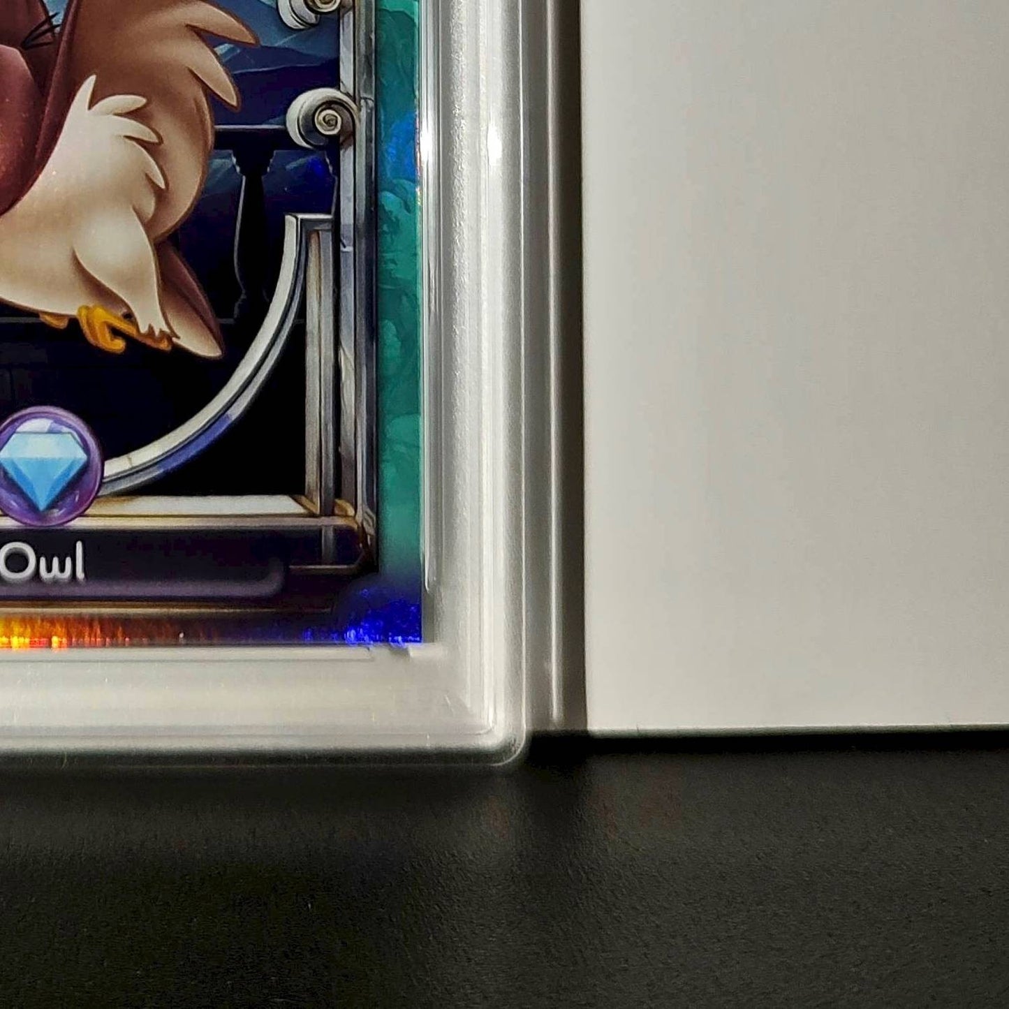 Owl 2025 Topps Disney Wonder #120 Diamond Card Sleeping Beauty PSA 8