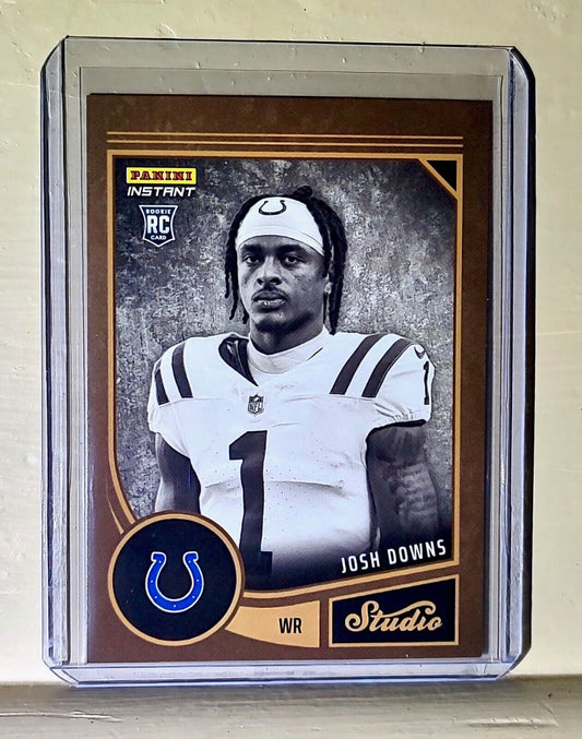 Josh Downs 2023 Panini NFL Studio Rookies #24 Rookie Card 1/370