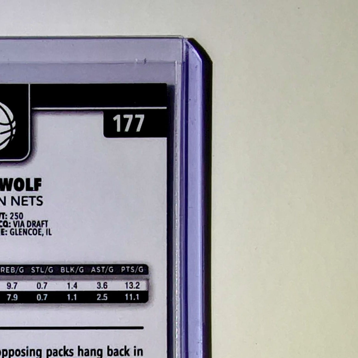 Danny Wolf Rookie 2025-26 NBA Topps Chrome Update X-Fractor #177 Card Nets