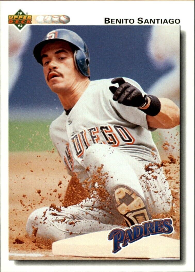 Benito Santiago 1992 Upper Deck MLB #253 Baseball Card San Diego Padres