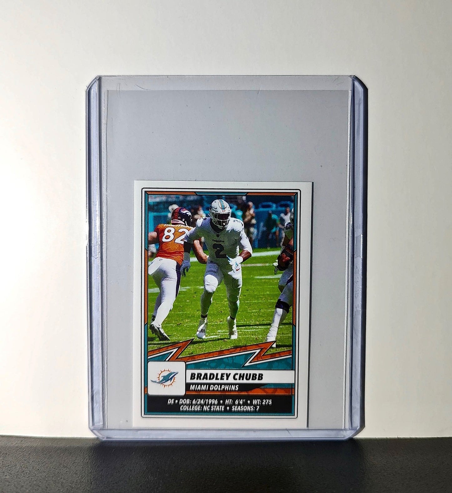 Bradley Chubb 2025 Panini NFL #64 Sticker Miami Dolphins