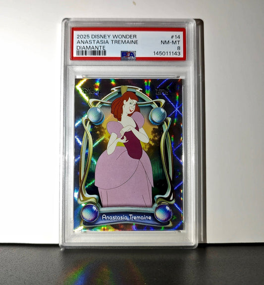 Anastasia Tremaine 2025 Topps Disney #14 Winter Variant Card Cinderella PSA 8