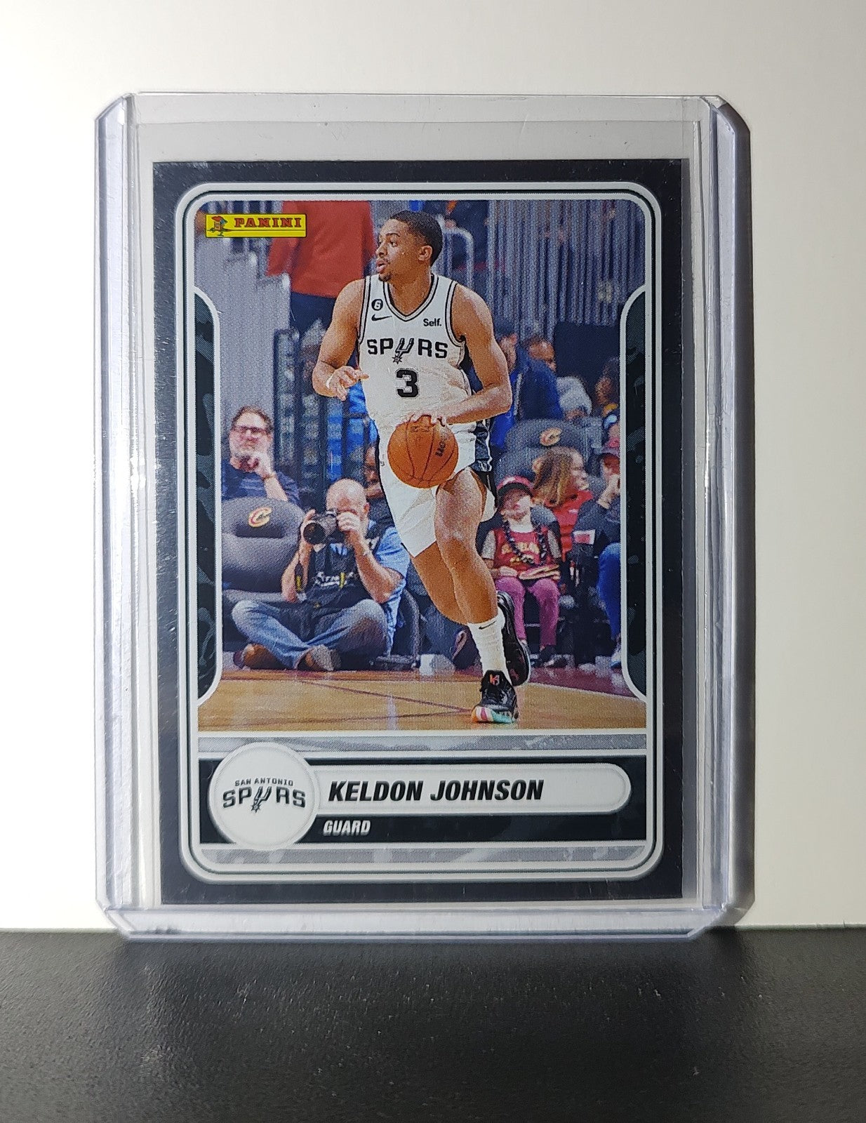 Keldon Johnson 2023-24 Panini NBA Sticker Foil Card #64 San Antonio Spurs