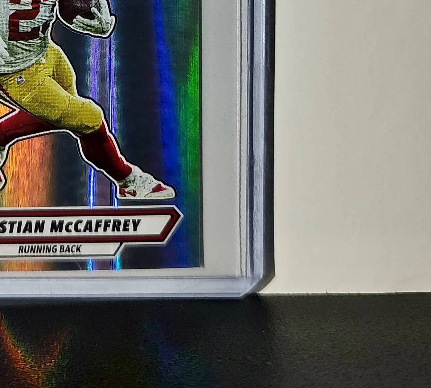 Christian McCaffrey 2025 Panini NFL #523 Foil Sticker 49ers