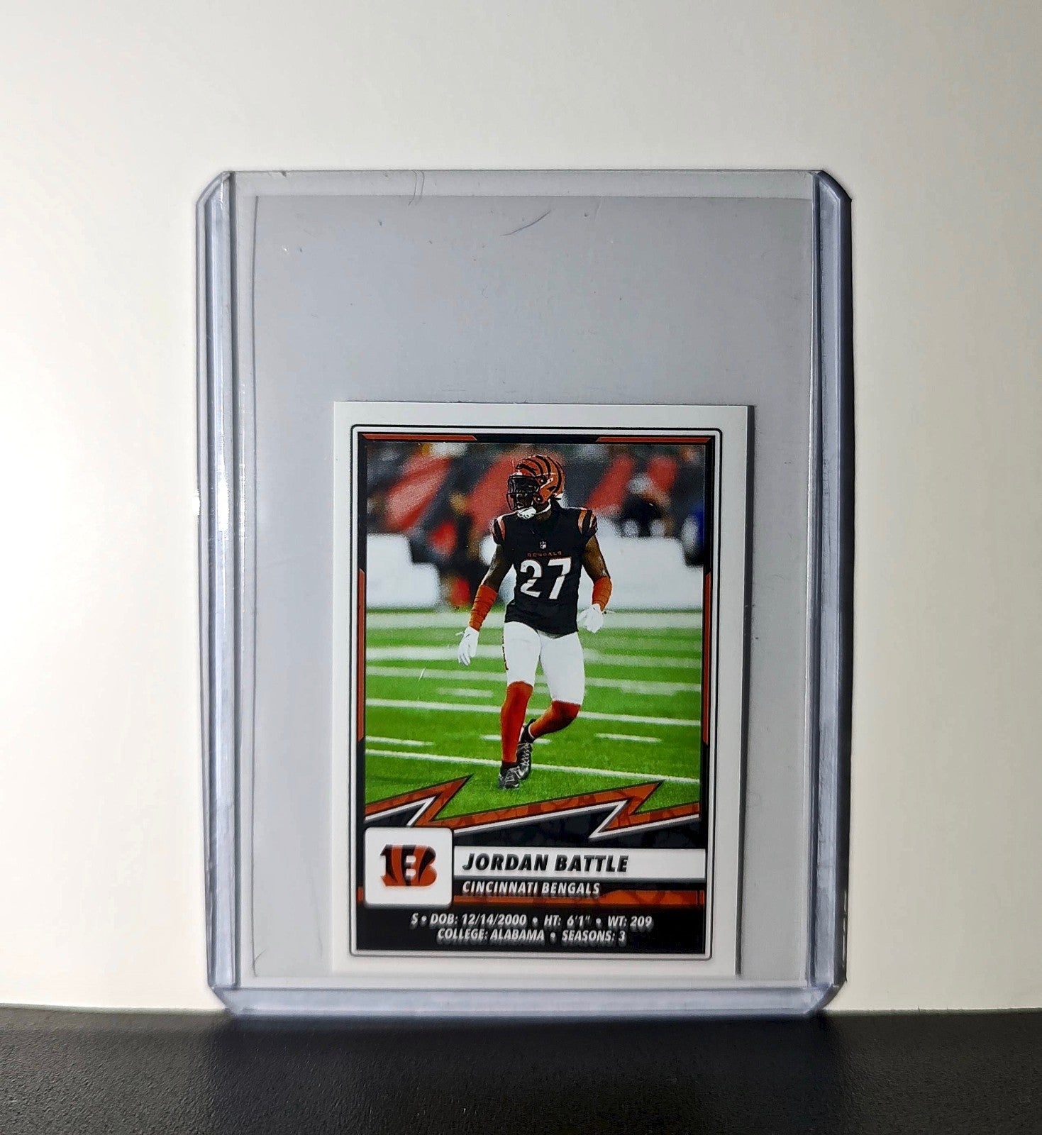 Jordan Battle 2025 Panini NFL #130 Sticker Cincinnati Bengals